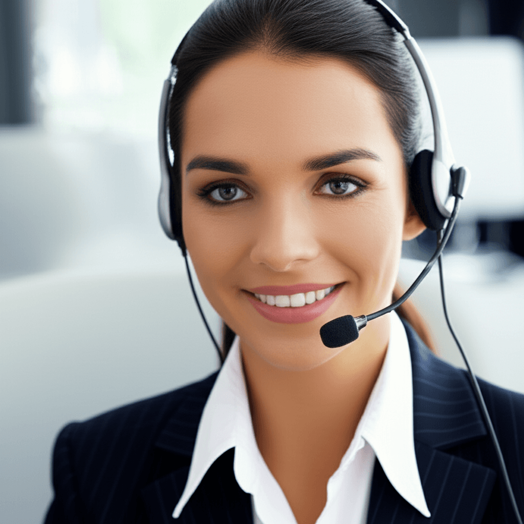 Customer service representative helping with identity protection